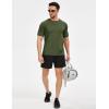 image:imageTACVASEN Mens Workout Shirts Athletic Dry Fit Mesh Short Sleeve Shirts Moisture Wicking Running Performance Gym Tee03 Army Green