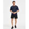 image:imageTACVASEN Mens Workout Shirts Athletic Dry Fit Mesh Short Sleeve Shirts Moisture Wicking Running Performance Gym Tee04 Navy