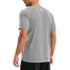 image:imageTACVASEN Mens Workout Shirts Athletic Dry Fit Mesh Short Sleeve Shirts Moisture Wicking Running Performance Gym Tee05 Light Grey