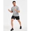 image:imageTACVASEN Mens Workout Shirts Athletic Dry Fit Mesh Short Sleeve Shirts Moisture Wicking Running Performance Gym Tee05 Light Grey