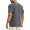 image:imageTACVASEN Mens Workout Shirts Athletic Dry Fit Mesh Short Sleeve Shirts Moisture Wicking Running Performance Gym Tee06 Medium Grey