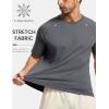 image:imageTACVASEN Mens Workout Shirts Athletic Dry Fit Mesh Short Sleeve Shirts Moisture Wicking Running Performance Gym Tee06 Medium Grey