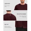 image:imageTACVASEN Mens Workout Shirts Athletic Dry Fit Mesh Short Sleeve Shirts Moisture Wicking Running Performance Gym Tee08 Wine Red