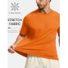 image:imageTACVASEN Mens Workout Shirts Athletic Dry Fit Mesh Short Sleeve Shirts Moisture Wicking Running Performance Gym Tee10 Orange