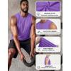 image:imageTACVASEN Tank Top for Men Moisture Wicking Cotton Sleeveless Shirts Muscle Gym Workout Causal Summer Tank TopsPurple