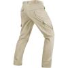 image:imageTACVASEN Mens Tactical Pants Water Resistant Ripstop Cargo Work Pants Lightweight Hiking EDC Outdoor with Pockets06 Light Khaki