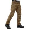 image:imageTACVASEN Mens Tactical Pants Waterproof Hiking Work Pants for Men Construction Stretch Cargo Trousers 9 PocketsBrown