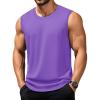 image:imageTACVASEN Tank Top for Men Moisture Wicking Cotton Sleeveless Shirts Muscle Gym Workout Causal Summer Tank TopsPurple