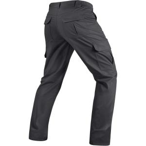 image:imageTACVASEN Mens Tactical Pants Water Resistant Ripstop Cargo Work Pants Lightweight Hiking EDC Outdoor with Pockets03 Dark Grey