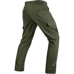image:imageTACVASEN Mens Tactical Pants Water Resistant Ripstop Cargo Work Pants Lightweight Hiking EDC Outdoor with Pockets04 Green