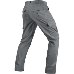 image:imageTACVASEN Mens Tactical Pants Water Resistant Ripstop Cargo Work Pants Lightweight Hiking EDC Outdoor with Pockets05 Medium Grey