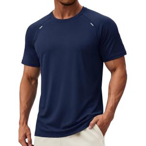 image:imageTACVASEN Mens Workout Shirts Athletic Dry Fit Mesh Short Sleeve Shirts Moisture Wicking Running Performance Gym Tee14 Royal Blue