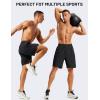 image:imageTACVASEN Mens Athletic Workout Shorts with Zipper Pockets 7 Quick Dry Gym Running Shorts Summer Casual HikingBlack