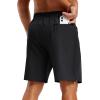 image:imageTACVASEN Mens Athletic Workout Shorts with Zipper Pockets 7 Quick Dry Gym Running Shorts Summer Casual HikingBlack
