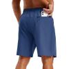 image:imageTACVASEN Mens Athletic Workout Shorts with Zipper Pockets 7 Quick Dry Gym Running Shorts Summer Casual HikingBlue Grey