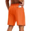 image:imageTACVASEN Mens Athletic Workout Shorts with Zipper Pockets 7 Quick Dry Gym Running Shorts Summer Casual HikingOrange