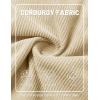 image:imageTACVASEN Mens Corduroy Shorts Casual 6 Inch Inseam Elastic Waist Drawstring Lightweight Summer Beach Shorts with PocketsApricot