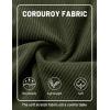 image:imageTACVASEN Mens Corduroy Shorts Casual 6 Inch Inseam Elastic Waist Drawstring Lightweight Summer Beach Shorts with PocketsArmygreen