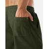 image:imageTACVASEN Mens Corduroy Shorts Casual 6 Inch Inseam Elastic Waist Drawstring Lightweight Summer Beach Shorts with PocketsArmygreen
