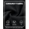 image:imageTACVASEN Mens Corduroy Shorts Casual 6 Inch Inseam Elastic Waist Drawstring Lightweight Summer Beach Shorts with PocketsBlack