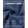 image:imageTACVASEN Mens Corduroy Shorts Casual 6 Inch Inseam Elastic Waist Drawstring Lightweight Summer Beach Shorts with PocketsBluegray
