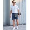image:imageTACVASEN Mens Corduroy Shorts Casual 6 Inch Inseam Elastic Waist Drawstring Lightweight Summer Beach Shorts with PocketsBluegray