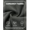 image:imageTACVASEN Mens Corduroy Shorts Casual 6 Inch Inseam Elastic Waist Drawstring Lightweight Summer Beach Shorts with PocketsHazegray