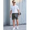image:imageTACVASEN Mens Corduroy Shorts Casual 6 Inch Inseam Elastic Waist Drawstring Lightweight Summer Beach Shorts with PocketsHazegray