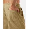 image:imageTACVASEN Mens Corduroy Shorts Casual 6 Inch Inseam Elastic Waist Drawstring Lightweight Summer Beach Shorts with PocketsKhaki