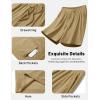 image:imageTACVASEN Mens Corduroy Shorts Casual 6 Inch Inseam Elastic Waist Drawstring Lightweight Summer Beach Shorts with PocketsKhaki