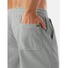 image:imageTACVASEN Mens Corduroy Shorts Casual 6 Inch Inseam Elastic Waist Drawstring Lightweight Summer Beach Shorts with PocketsLgray