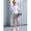 image:imageTACVASEN Mens Corduroy Shorts Casual 6 Inch Inseam Elastic Waist Drawstring Lightweight Summer Beach Shorts with PocketsLgray
