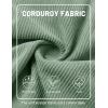 image:imageTACVASEN Mens Corduroy Shorts Casual 6 Inch Inseam Elastic Waist Drawstring Lightweight Summer Beach Shorts with PocketsLgraygreen