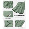 image:imageTACVASEN Mens Corduroy Shorts Casual 6 Inch Inseam Elastic Waist Drawstring Lightweight Summer Beach Shorts with PocketsLgraygreen