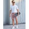 image:imageTACVASEN Mens Corduroy Shorts Casual 6 Inch Inseam Elastic Waist Drawstring Lightweight Summer Beach Shorts with PocketsLgraypurple
