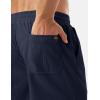 image:imageTACVASEN Mens Corduroy Shorts Casual 6 Inch Inseam Elastic Waist Drawstring Lightweight Summer Beach Shorts with PocketsNavy