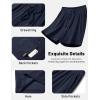 image:imageTACVASEN Mens Corduroy Shorts Casual 6 Inch Inseam Elastic Waist Drawstring Lightweight Summer Beach Shorts with PocketsNavy