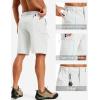 image:imageTACVASEN Mens Hiking Cargo Shorts Quick Dry Lightweight for Outdoor Golf Fishing Tactical Casual with Multi Pockets02 White