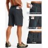 image:imageTACVASEN Mens Hiking Cargo Shorts Quick Dry Lightweight for Outdoor Golf Fishing Tactical Casual with Multi Pockets03 Dark Grey