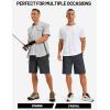 image:imageTACVASEN Mens Hiking Cargo Shorts Quick Dry Lightweight for Outdoor Golf Fishing Tactical Casual with Multi Pockets03 Dark Grey