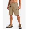 image:imageTACVASEN Mens Hiking Cargo Shorts Quick Dry Lightweight for Outdoor Golf Fishing Tactical Casual with Multi Pockets04 Khaki