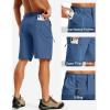 image:imageTACVASEN Mens Hiking Cargo Shorts Quick Dry Lightweight for Outdoor Golf Fishing Tactical Casual with Multi Pockets06 Blue Grey