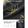 image:imageTACVASEN Mens Sun Shirts UPF 50 Lightweight Fishing Sun Hoodie Long Sleeve UV SPF Swim Shirt Hiking Rash GuardBlack