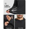 image:imageTACVASEN Mens Sun Shirts UPF 50 Lightweight Fishing Sun Hoodie Long Sleeve UV SPF Swim Shirt Hiking Rash GuardBlack
