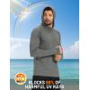 image:imageTACVASEN Mens Sun Shirts UPF 50 Lightweight Fishing Sun Hoodie Long Sleeve UV SPF Swim Shirt Hiking Rash GuardDark Grey