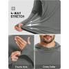 image:imageTACVASEN Mens Sun Shirts UPF 50 Lightweight Fishing Sun Hoodie Long Sleeve UV SPF Swim Shirt Hiking Rash GuardDark Grey