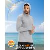 image:imageTACVASEN Mens Sun Shirts UPF 50 Lightweight Fishing Sun Hoodie Long Sleeve UV SPF Swim Shirt Hiking Rash GuardLight Grey