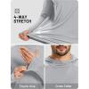 image:imageTACVASEN Mens Sun Shirts UPF 50 Lightweight Fishing Sun Hoodie Long Sleeve UV SPF Swim Shirt Hiking Rash GuardLight Grey