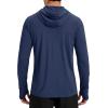 image:imageTACVASEN Mens Sun Shirts UPF 50 Lightweight Fishing Sun Hoodie Long Sleeve UV SPF Swim Shirt Hiking Rash GuardNavy
