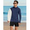 image:imageTACVASEN Mens Sun Shirts UPF 50 Lightweight Fishing Sun Hoodie Long Sleeve UV SPF Swim Shirt Hiking Rash GuardNavy